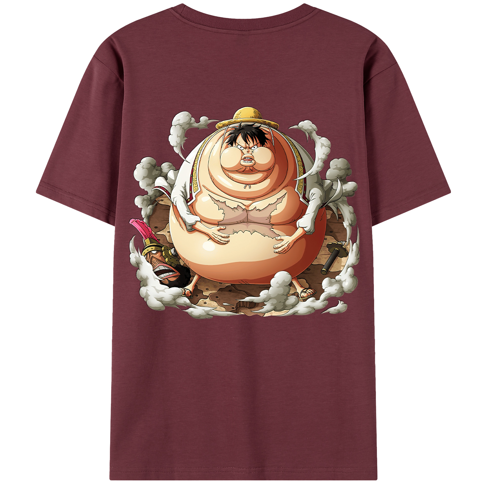 ワンピース モンキー・D・ルフィ ONE PIECE Monkey D. Luffy 綿100％半袖Tシャツ（背面プリント）